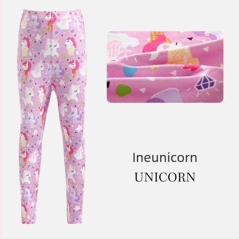 Pantaloni cropped pentru fetițe, vară: ușori și respirabili, poliester, talie joasă cu elastic, pentru copii 3–8 ani