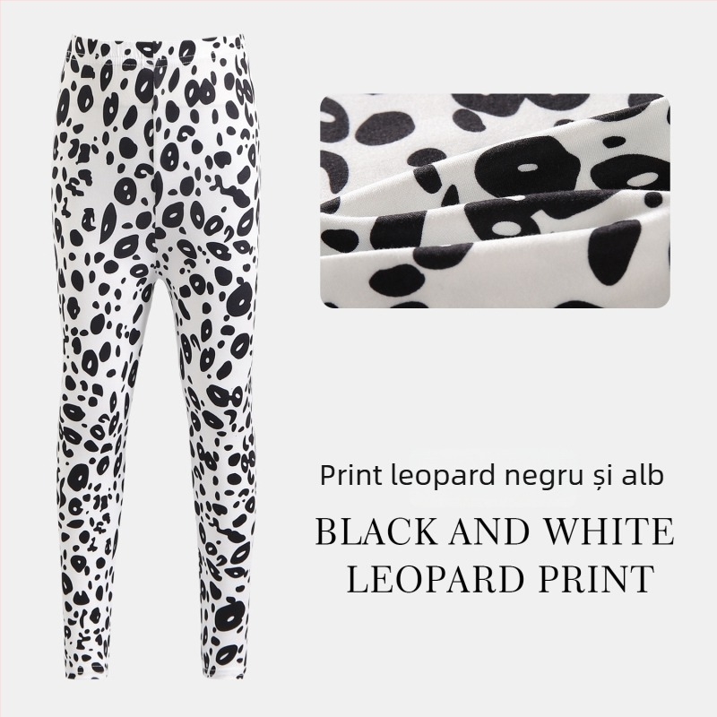 Pantaloni cropped pentru fetițe, vară: ușori și respirabili, poliester, talie joasă cu elastic, pentru copii 3–8 ani