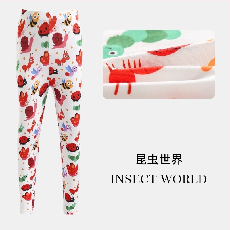 Pantaloni cropped pentru fetițe, vară: ușori și respirabili, poliester, talie joasă cu elastic, pentru copii 3–8 ani