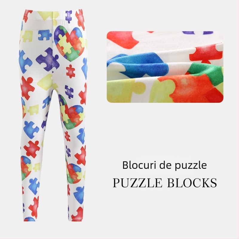 Pantaloni cropped pentru fetițe, vară: ușori și respirabili, poliester, talie joasă cu elastic, pentru copii 3–8 ani