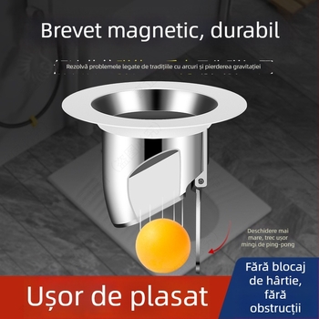 Dispozitiv de blocare a mirosurilor pentru toaletă de tip squat – ABS, fără rezervor de apă, fără barieră de apă, fără sifon, stil modern minimalist