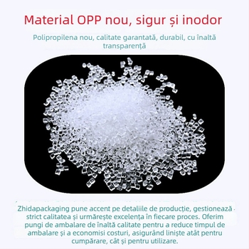 Pungă de ambalare OPP autoadezivă pentru haine și accesorii, transparentă din plastic Ziplock, material virgin, logo imprimat
