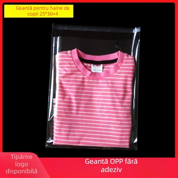Sac de ambalare din plastic OPP, sigilat automat, dublu strat, pentru lenjerie, fără logo, tăiere la cald