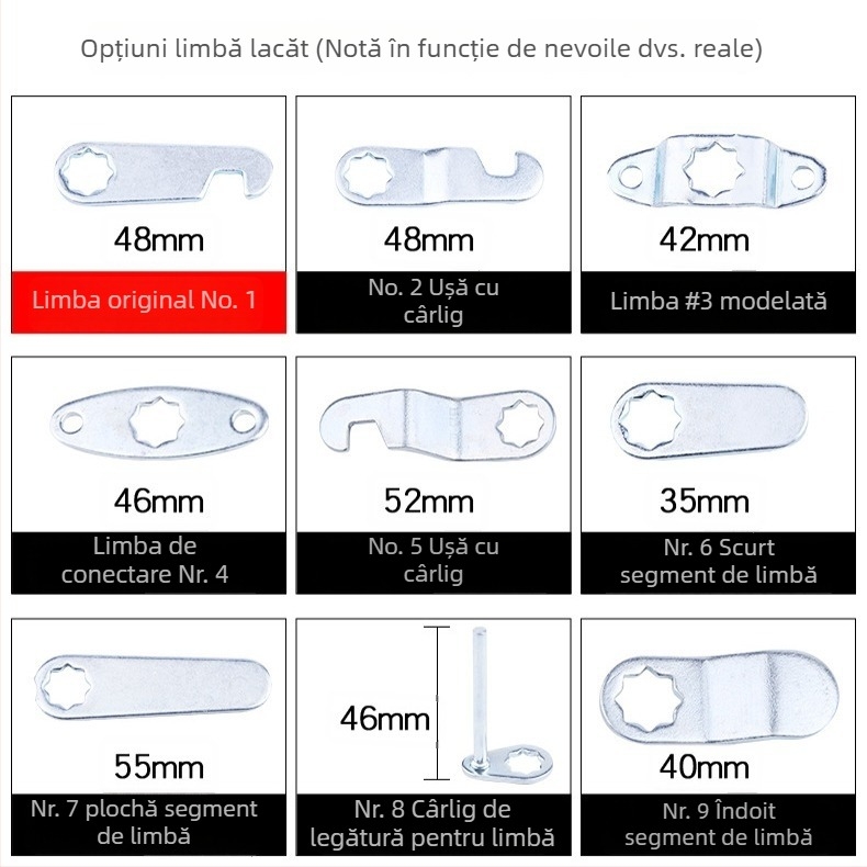 HS încuietoare pentru dulap – aliaj de zinc, model 9901, pentru mobilier de birou, stil chinez nou