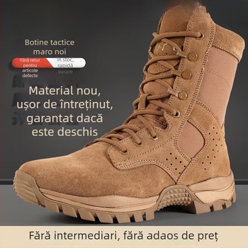 Ghete înalte din nylon pentru adulți, unisex, încălțăminte tactică pentru exterior, stil militar