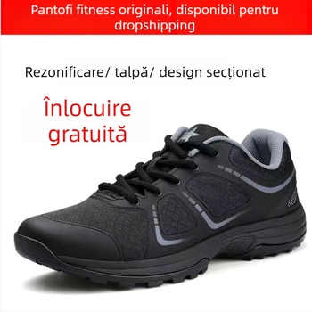 Pantofi de antrenament unisex, respirabili și ușori, stil tactic, talpă din cauciuc, pentru adulți