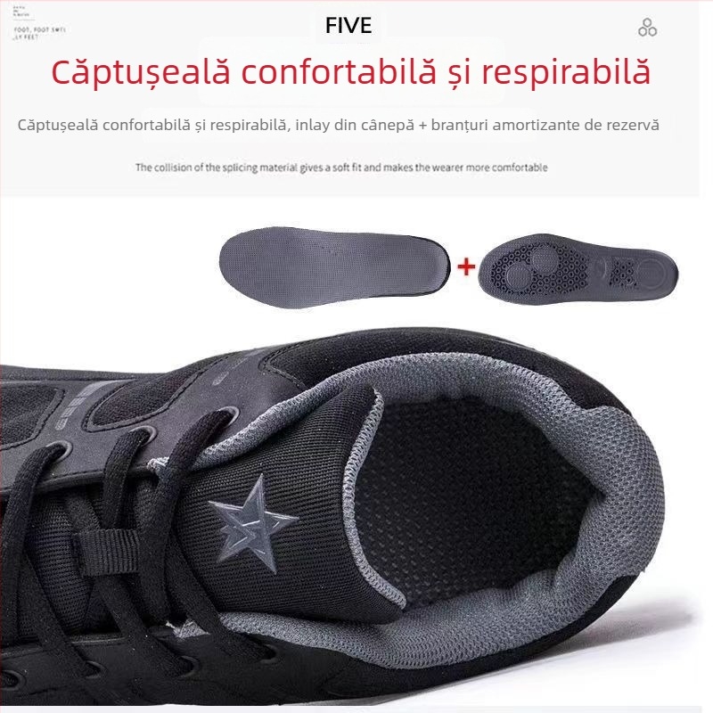 Pantofi de antrenament unisex, respirabili și ușori, stil tactic, talpă din cauciuc, pentru adulți