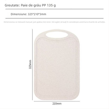 Tocător din paie de grâu, cu două fețe, pentru uz casnic, stil modern simplu