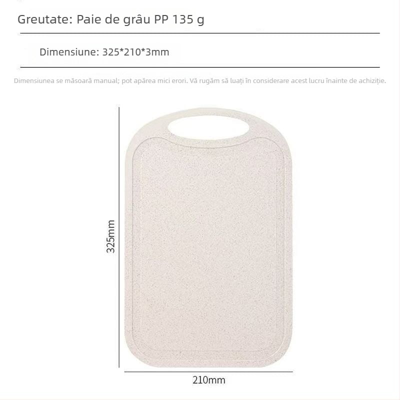 Tocător din paie de grâu, cu două fețe, pentru uz casnic, stil modern simplu