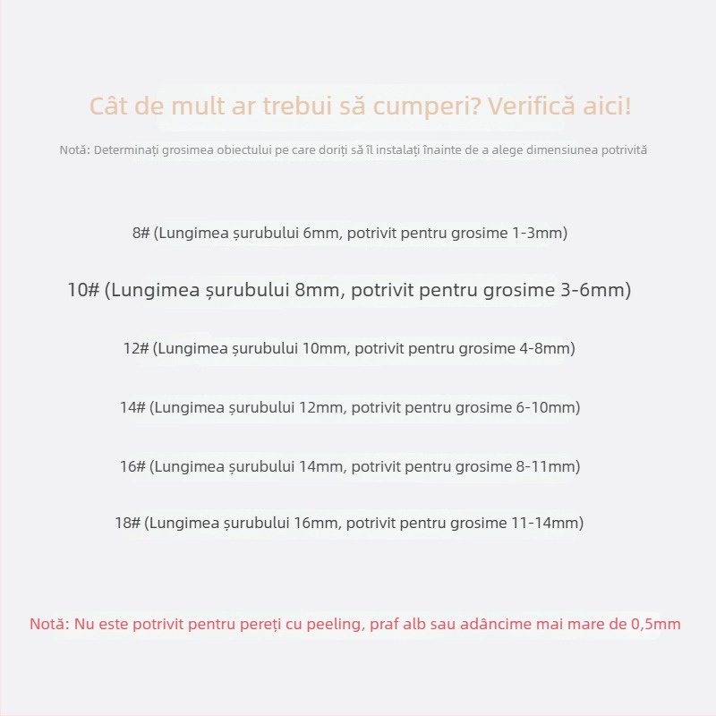 Cuier din oțel inoxidabil, montaj adeziv fără găuri, încărcătură 5–10 kg, pentru baie, bucătărie și dormitor