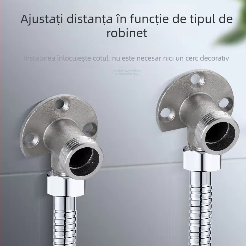 Adaptor pentru duș, montaj ascuns/expus, suport pentru robinetul de amestec, oțel inoxidabil 304