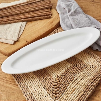 Farfurie ceramică în formă de pește, porțelan întărit cu magneziu, compatibilă cu microunde, farfurie sushi pentru hotel și bucătărie