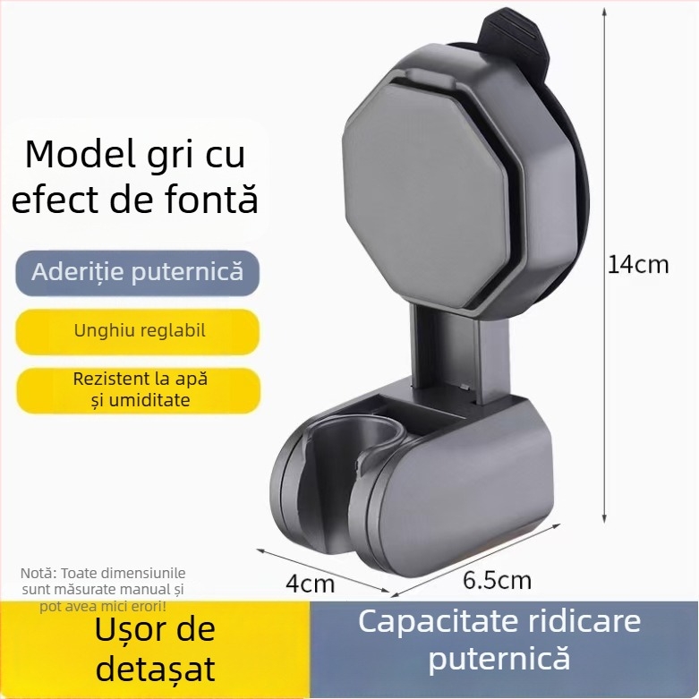 Suport ABS pentru capul de duş, reglabil, montaj manual, stil modern, personalizabil