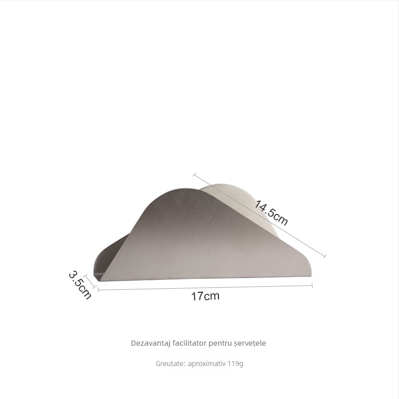 Suport pentru șervete din oțel inoxidabil pentru blat – finisaj mat, pentru hoteluri/restaurante, brand YIMIVIVIAN