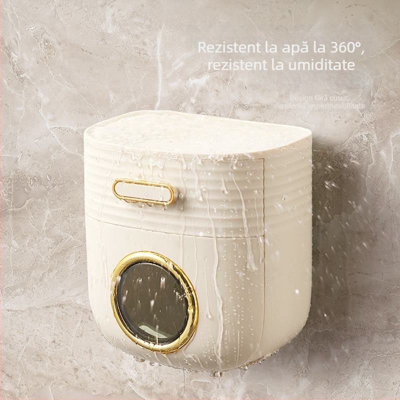 Cutie de hârtie igienică pentru baie Ofl8810 – Plastic, Impermeabil, Multipurpose, 5 buc./pachet, Stil Light Luxury