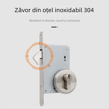 Carcasă de încușare din oțel inoxidabil 304, model 50SD, cu un cârlig, pentru uși din lemn și uși glisante