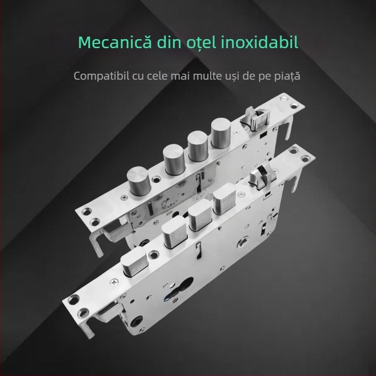 Corp de încuietoare pentru uși - oțel inoxidabil, întreg din oțel, îngroșat, universal, cu mâner