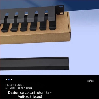 Raft metal pentru gestionarea cablurilor de rețea, opțiuni 12-Gear/16-Gear/24-Gear, model pt24, pentru cablaj integrat