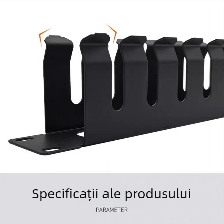 Raft metal pentru gestionarea cablurilor de rețea, opțiuni 12-Gear/16-Gear/24-Gear, model pt24, pentru cablaj integrat