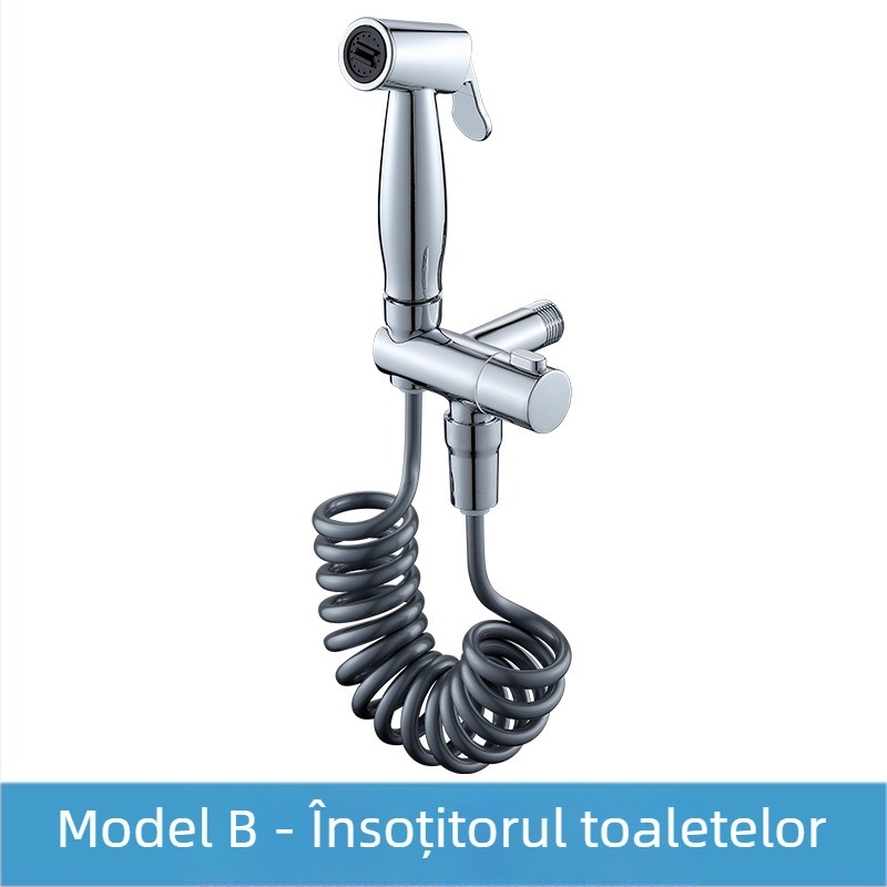 Pistol de spray pentru toaletă — alamă, montaj încastrat în perete, model 00093, presiune de lucru 8, diametru interior 20