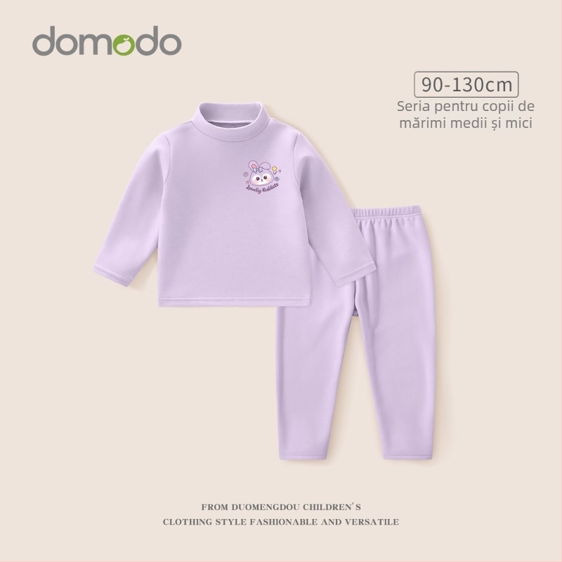 Set de lenjerie termică pentru fetițe, iarnă, strat de bază gros, Derong poliester 92,5%