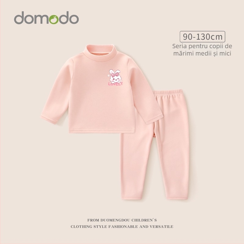 Set de lenjerie termică pentru fetițe, iarnă, strat de bază gros, Derong poliester 92,5%