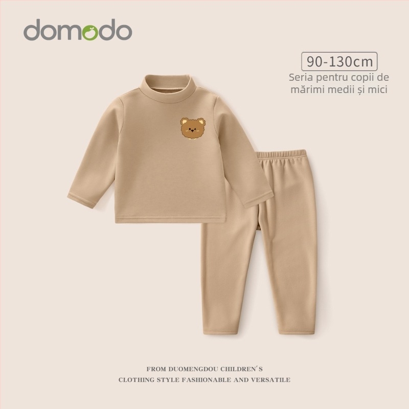 Set de lenjerie termică pentru fetițe, iarnă, strat de bază gros, Derong poliester 92,5%