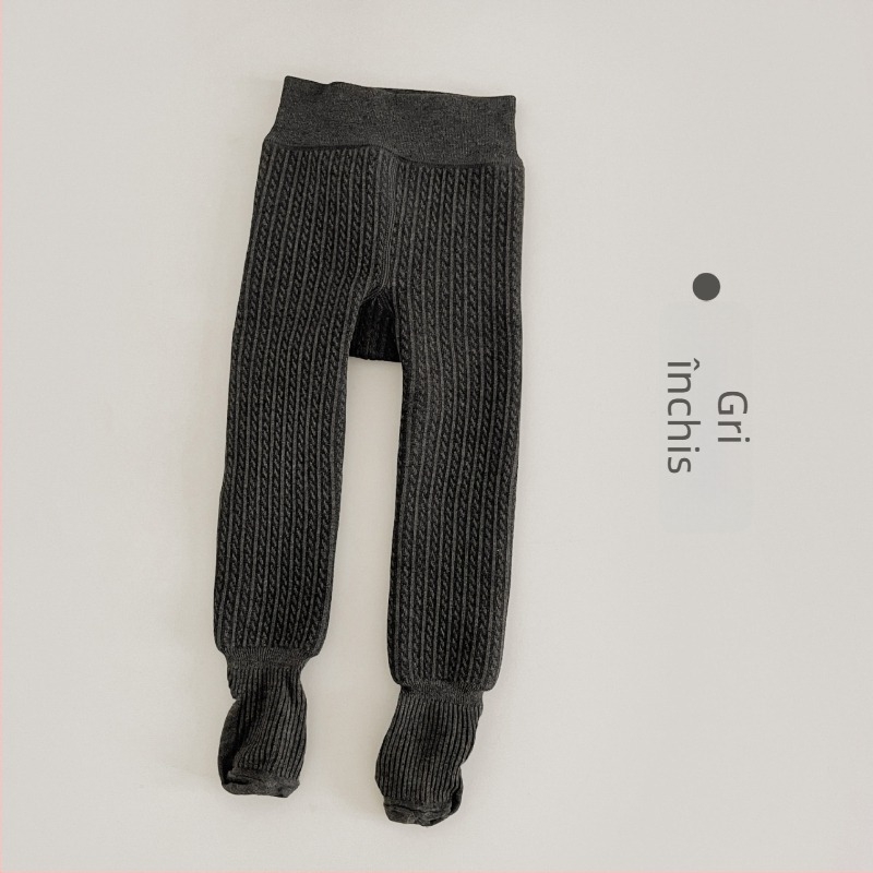 Colanți de iarnă pentru fete, căptușiți cu fleece, material viscoză 70.5%, pentru copii de 3–8 ani