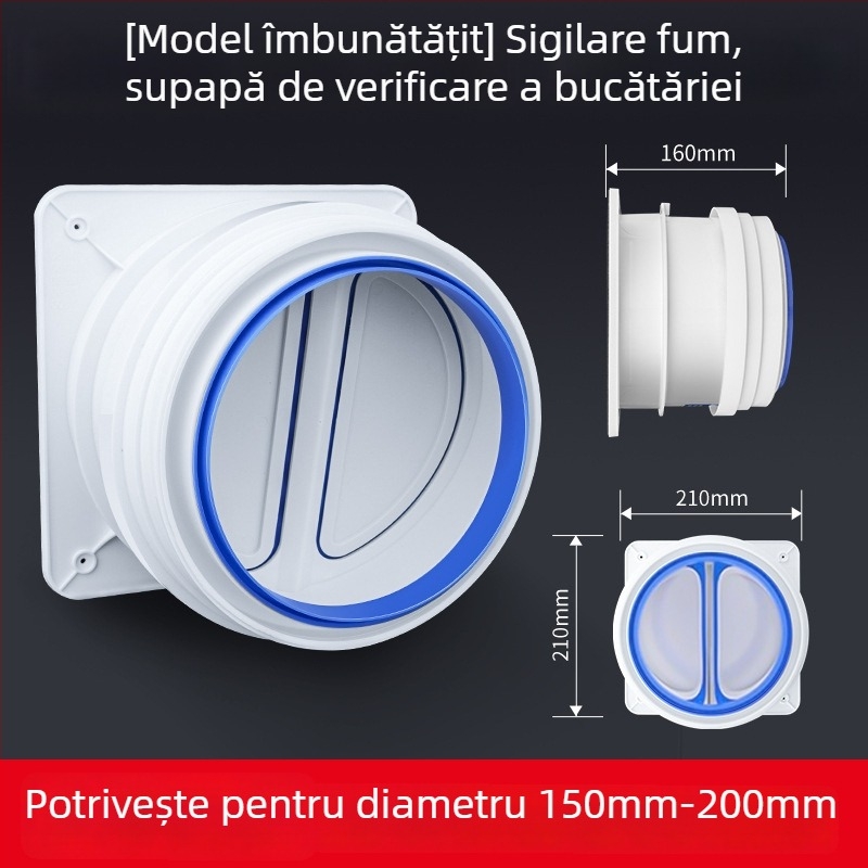 Valvă unidirecțională pentru bucătărie și baie, din plastic, stil modern minimalist