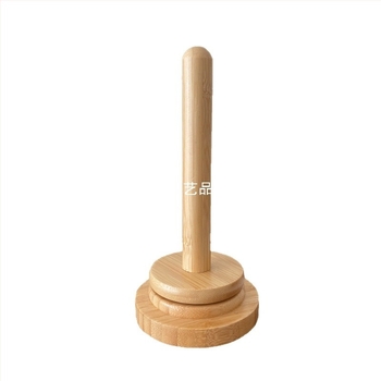 Suport din lemn pentru lână – suport de birou pentru bobine, multifuncțional, 1 nivel, stil modern simplu