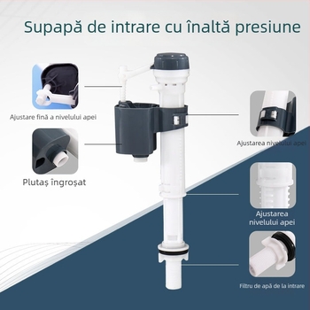 Componente montat pe perete pentru rezervorul de apă al toaletei – ABS, buton dublu de spălare, intrare de apă, OEM, stil modern, Xin Leon