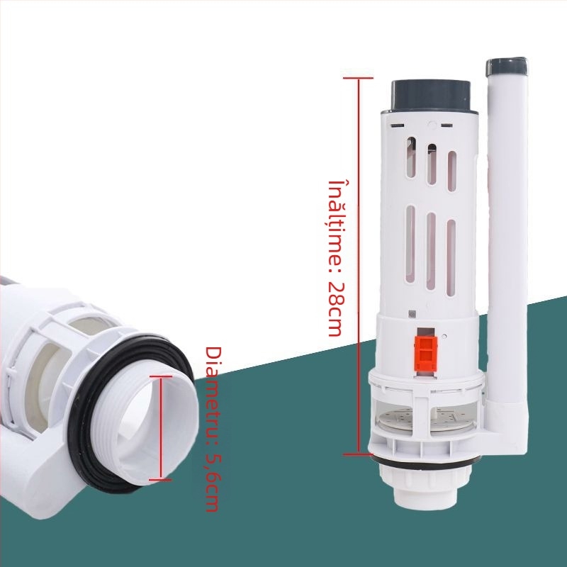Componente montat pe perete pentru rezervorul de apă al toaletei – ABS, buton dublu de spălare, intrare de apă, OEM, stil modern, Xin Leon