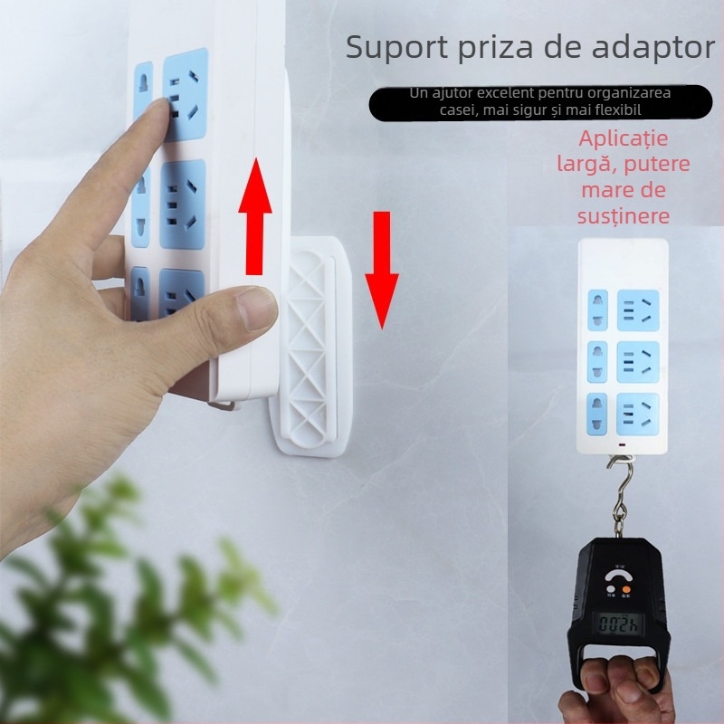 Aoju organizator cabluri din plastic, montaj pe perete, stil desen animat, pentru bucătărie, birou, dormitor și sufragerie