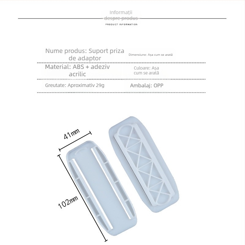 Aoju organizator cabluri din plastic, montaj pe perete, stil desen animat, pentru bucătărie, birou, dormitor și sufragerie