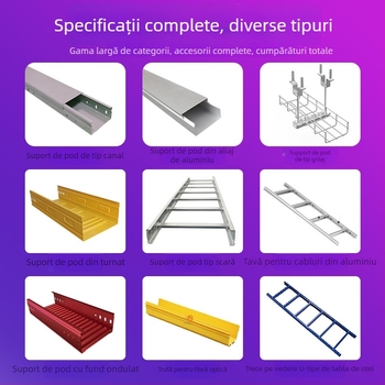 Accesorii pentru poduri de cabluri, galvanizate la cald, canale pentru cabluri în formă de scară, curbă dreapta-jos, modelul 120/240/360, personalizate, pentru curenți slabi și puternici