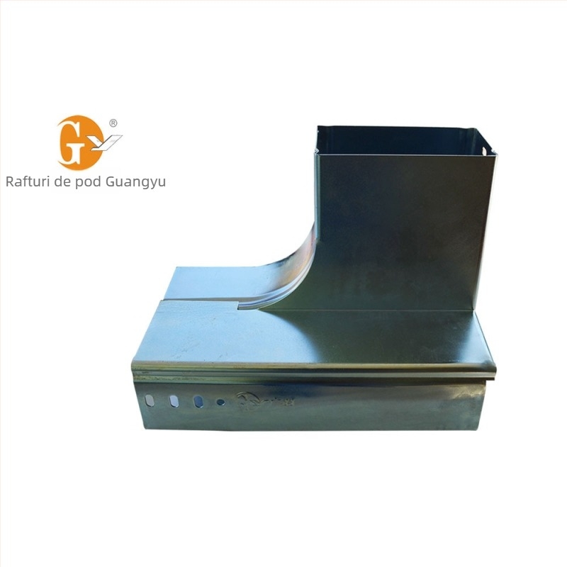 Accesorii pentru poduri de cabluri, galvanizate la cald, canale pentru cabluri în formă de scară, curbă dreapta-jos, modelul 120/240/360, personalizate, pentru curenți slabi și puternici