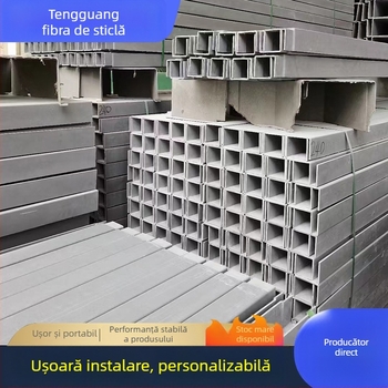 Canal pentru cabluri SMC compozit – canal tip punte, pentru căile ferate de mare viteză, brand Tengguang, material SMC