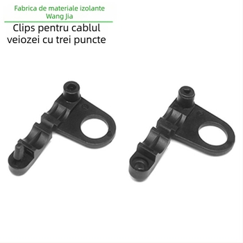 WJ clips pentru cabluri de lampă de birou cu mecanism de blocare, gaură de 10 mm, pachet de 500 bucăți
