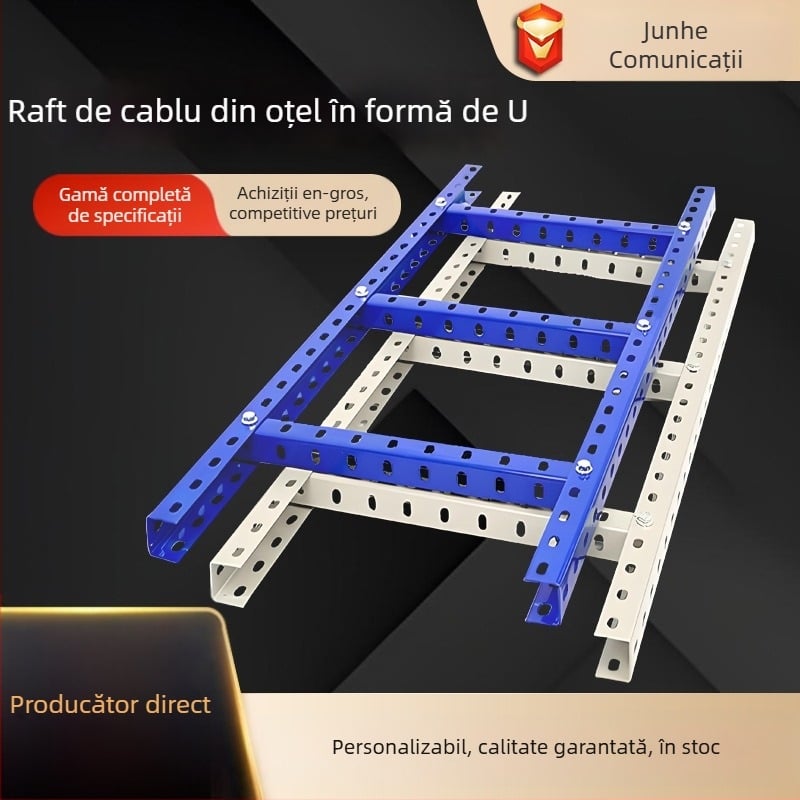 Raft de cabluri tip scară pentru centre de date – oțel laminat la rece, pentru comunicații, cod Jh0002, personalizabil