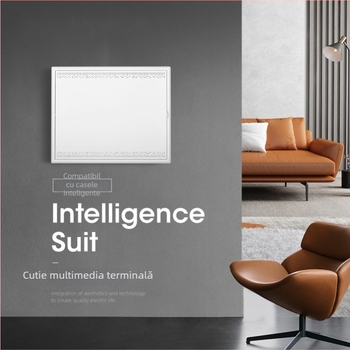 Cutie ascunsa de distributie pentru reteaua casnica – fibra optică și curent slab, seria E, carcasa din oțel laminat la rece, IP30, capac HIPS, Xinli