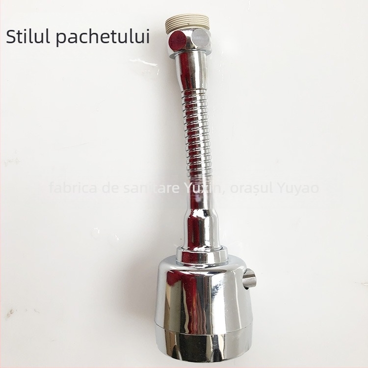 Robinet de bucătărie cu duză de spumare, ABS, conexiune filet, electroplating, reglaj în două trepte, funcție spumă și ploaie