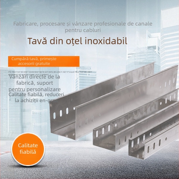 Pod pentru cabluri din oțel inoxidabil, canal, Jinxin Bridge, prelucrare personalizabilă, pentru construcții industriale