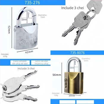 Încuietoare Yuema pentru dulap – Model 8076 – Oțel aliat – Pentru uz casnic