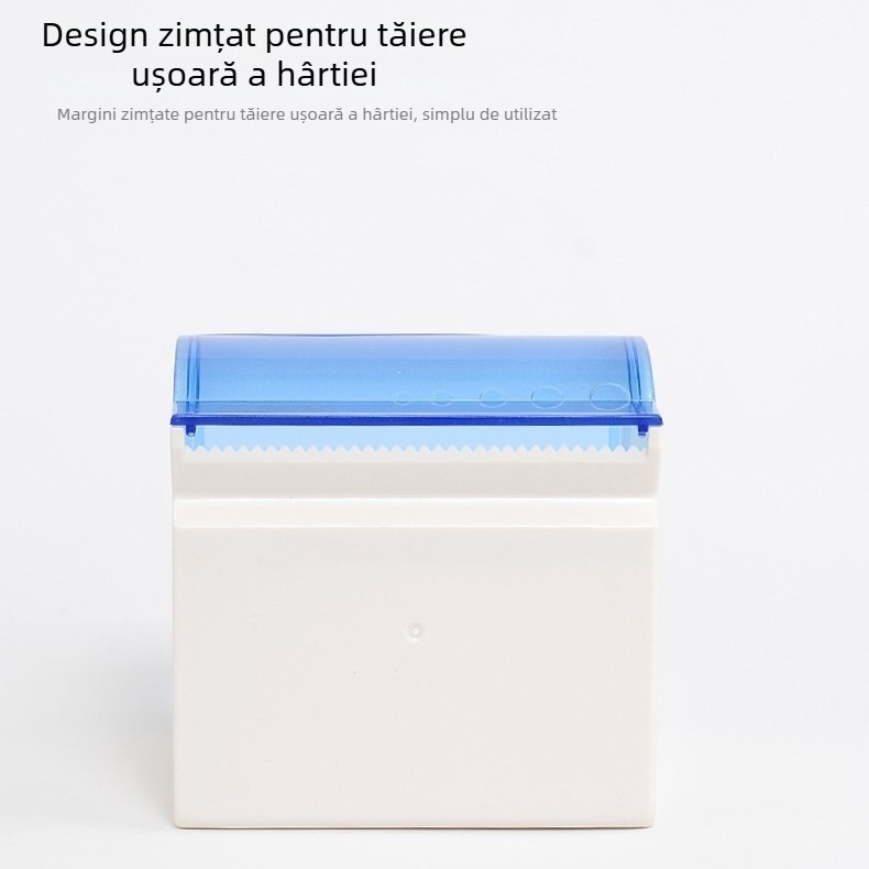 Cutie de perete pentru role de hârtie igienică din ABS, formă ovală, impermeabilă, model V-7401