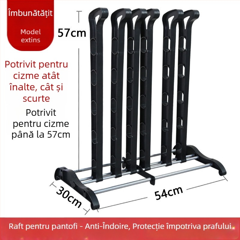 Raft de depozitare pentru pantofi și cizme la intrare — construcție din fier, modelele J036C/J036L/J036LA, stil modern minimalist, spațiu standard