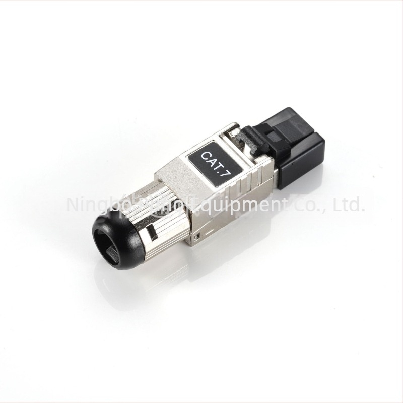 PUDI conector RJ45 industrial ecranat pentru Cat6A/Cat7/Cat8 – cablare integrată, etichetă privată licențiată