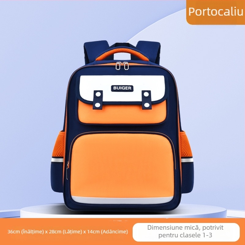 Rucsac școlar unisex pentru clasele 1–2, material Oxford, respirabil, impermeabil, ușor