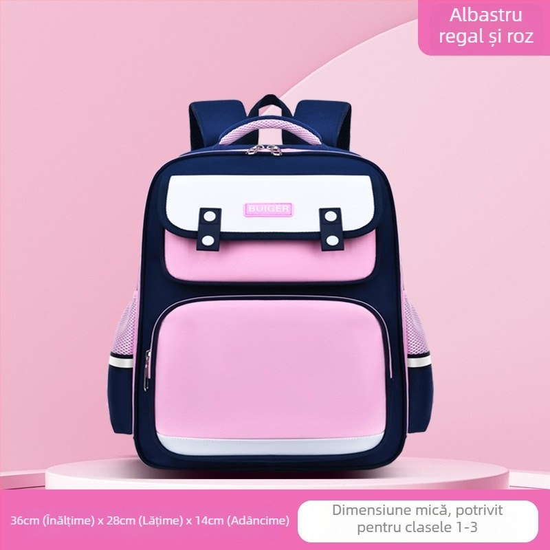 Rucsac școlar unisex pentru clasele 1–2, material Oxford, respirabil, impermeabil, ușor