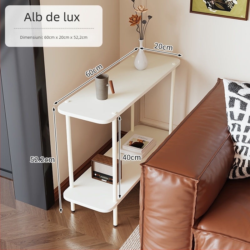 Masă de cafea cu cadru din lemn, blat de sticlă, formă pătrată, spațiu de depozitare, stil lux ușor