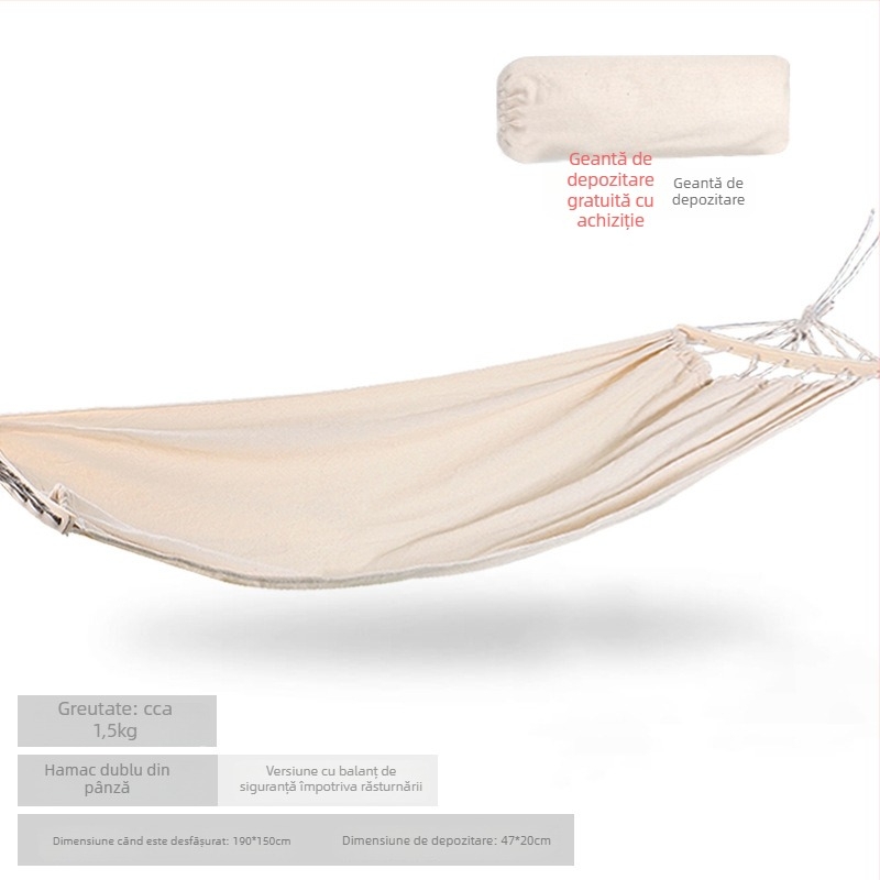 Force Forest scaun hamac din pânză, fără suport, sarcină maximă 300 kg, greutate 1,3 kg